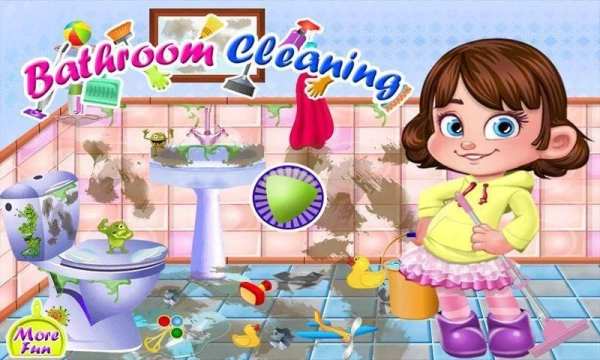 Barbie Bathroom Cleaner Girl Games screenshot 7