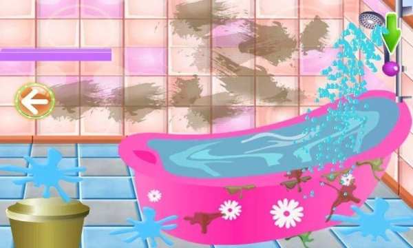Barbie Bathroom Cleaner Girl Games screenshot 2