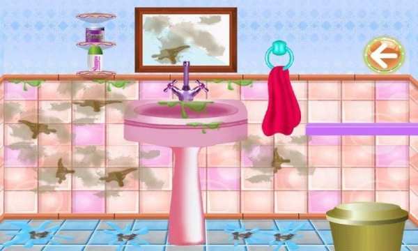 Barbie Bathroom Cleaner Girl Games screenshot 8