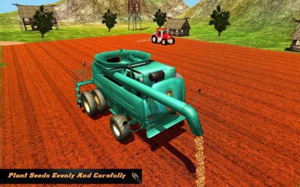 Forage Plow Farming USA Tractor Simulator स्क्रीनशॉट 3