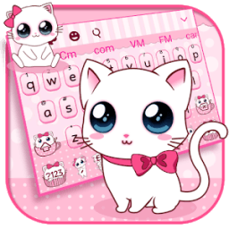 Cute Kawaii Cat Theme Keyboard أيقونة