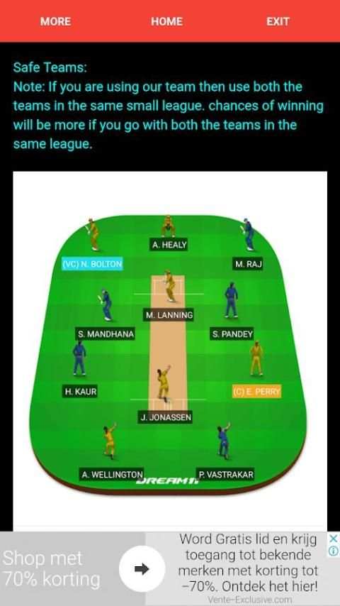 Dream11 Pro Tips स्क्रीनशॉट 6
