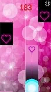 Heart Piano Tiles Pink स्क्रीनशॉट 1