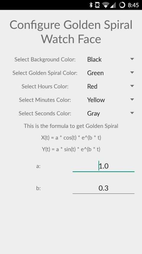 Golden Spiral WatchFace screenshot 2