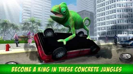 Angry Giant Lizard - City Attack Simulator screenshot 1