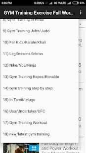 GYM Training Exercise Full Workout Video Tutorials screenshot 1