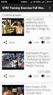 GYM Training Exercise Full Workout Video Tutorials screenshot 3