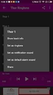 Thor mp3 Ringtones स्क्रीनशॉट 1