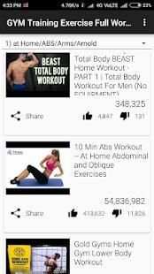 GYM Training Exercise Full Workout Video Tutorials screenshot 6