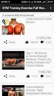 GYM Training Exercise Full Workout Video Tutorials screenshot 8