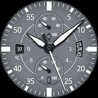 Gray Space Watch Face screenshot 1