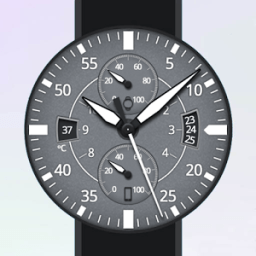 ikon Gray Space Watch Face
