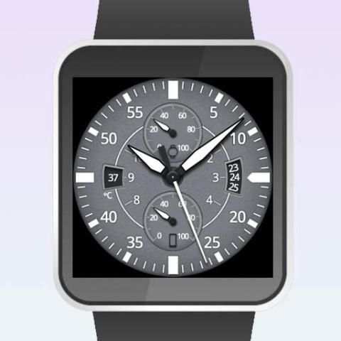 Gray Space Watch Face screenshot 3