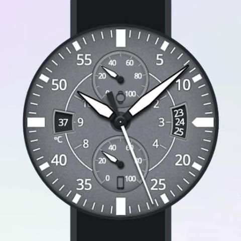 Gray Space Watch Face screenshot 4