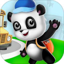 Panda and School Adventures: Learning with Fun