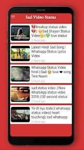 Sad Video Status स्क्रीनशॉट 1