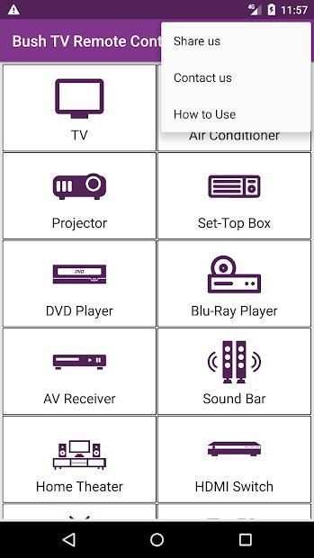 Bush TV Remote Control स्क्रीनशॉट 2