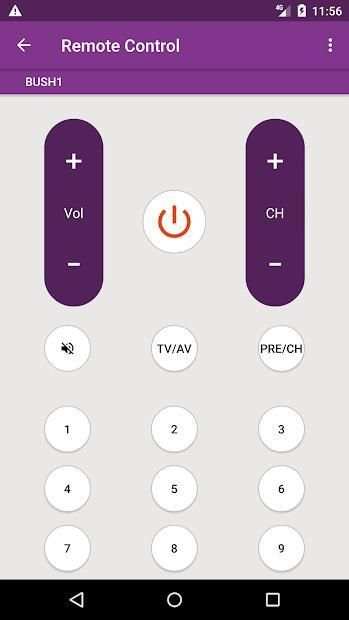 Bush TV Remote Control स्क्रीनशॉट 5