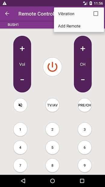 Bush TV Remote Control स्क्रीनशॉट 6