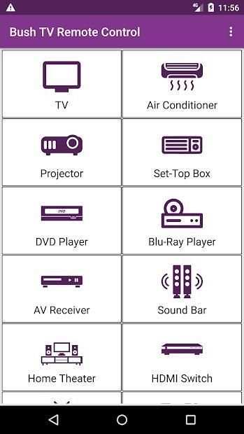 Bush TV Remote Control स्क्रीनशॉट 1