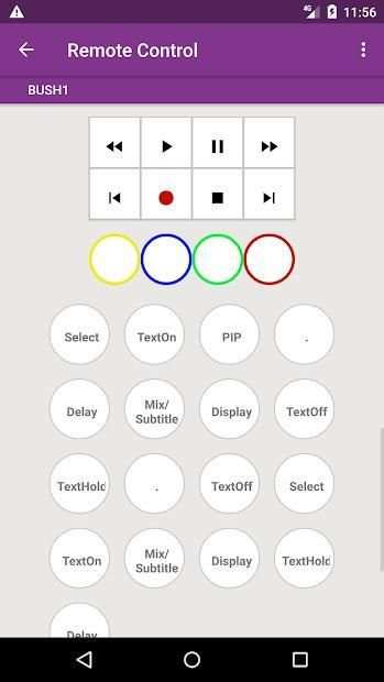 Bush TV Remote Control स्क्रीनशॉट 8