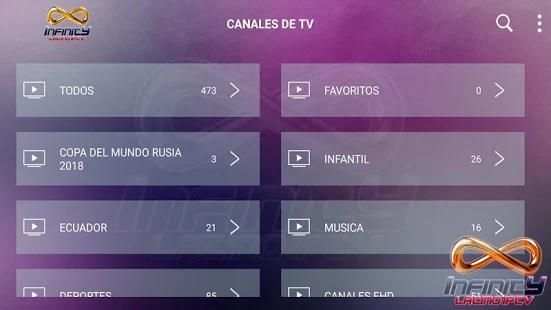 Infinity Latino Iptv v.2.0 screenshot 1