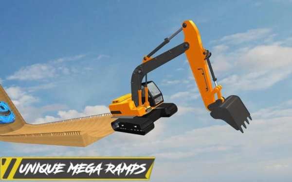 Mustahil Mega Ramp Extreme Stunt Jump Permainan screenshot 10
