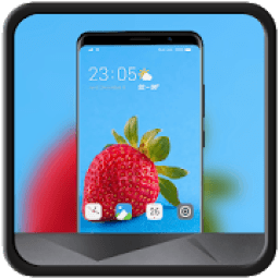 ikon Theme for strawberry fruit wallpaper