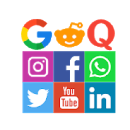 All in one social network media icon