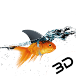 ikon Shark Fins Goldfish Photo Live 3D Wallpaper