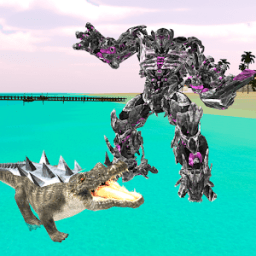 ikon Robot Crocodile - Futuristic Robot Transformation
