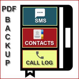 Super SMS Backup to PDF, Google Contact, Call Log
