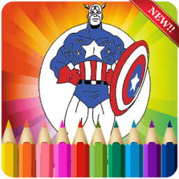 ikon Super Hero Coloring