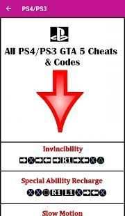 Cheats For GTA 5 2018 स्क्रीनशॉट 2