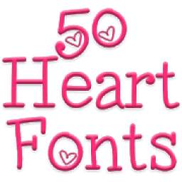 Fonts for FlipFont 50 Hearts