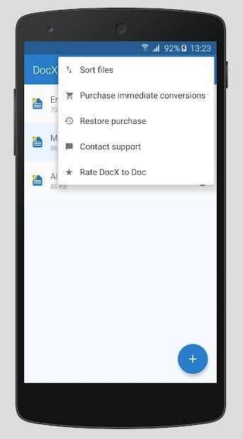 DocX to Doc screenshot 1