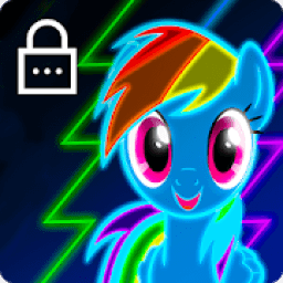 Neon Pony Little My Phone Lock Password आइकन