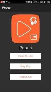 Popup | Floating player स्क्रीनशॉट 8
