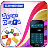 All Sim Call, SMS, 3G/4G, EVO Internet Packages