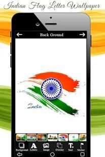 Indian Flag Letter Wallpaper with Photo screenshot 4