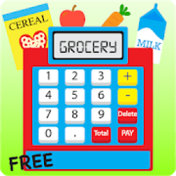 Kids Cash Register Grocery Free आइकन