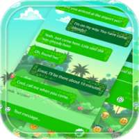 Cute Jungle Message SMS Theme for iMessage on 9Apps