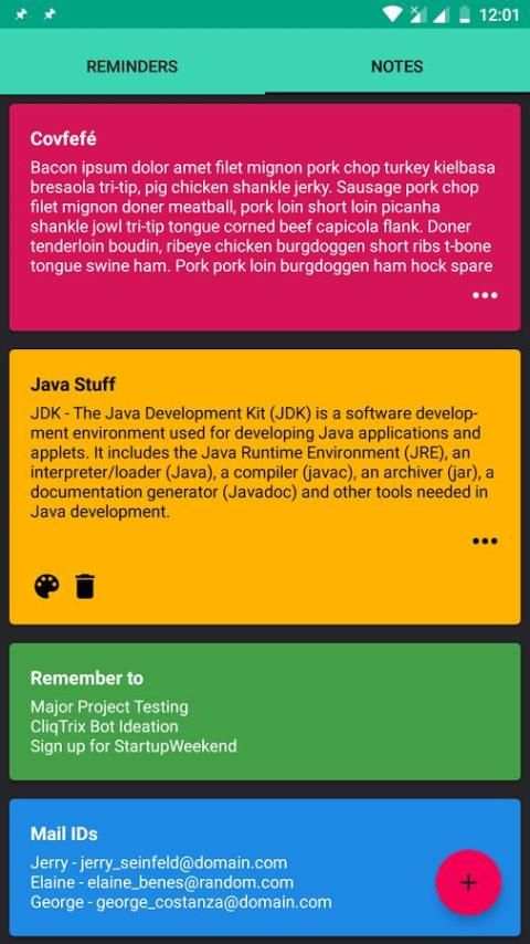 Notefy - Notes and Reminders screenshot 1