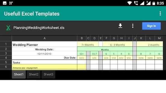Useful Excel Templates screenshot 1
