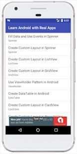 Learn Android with Real Apps screenshot 1
