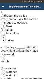 Tense Exercises - 1500 question answers screenshot 3