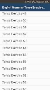 Tense Exercises - 1500 question answers screenshot 5