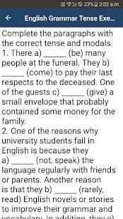 Tense Exercises - 1500 question answers screenshot 1
