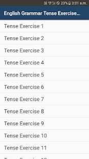 Tense Exercises - 1500 question answers screenshot 6