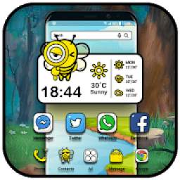 Cute Cartoon & bee style launcher for free